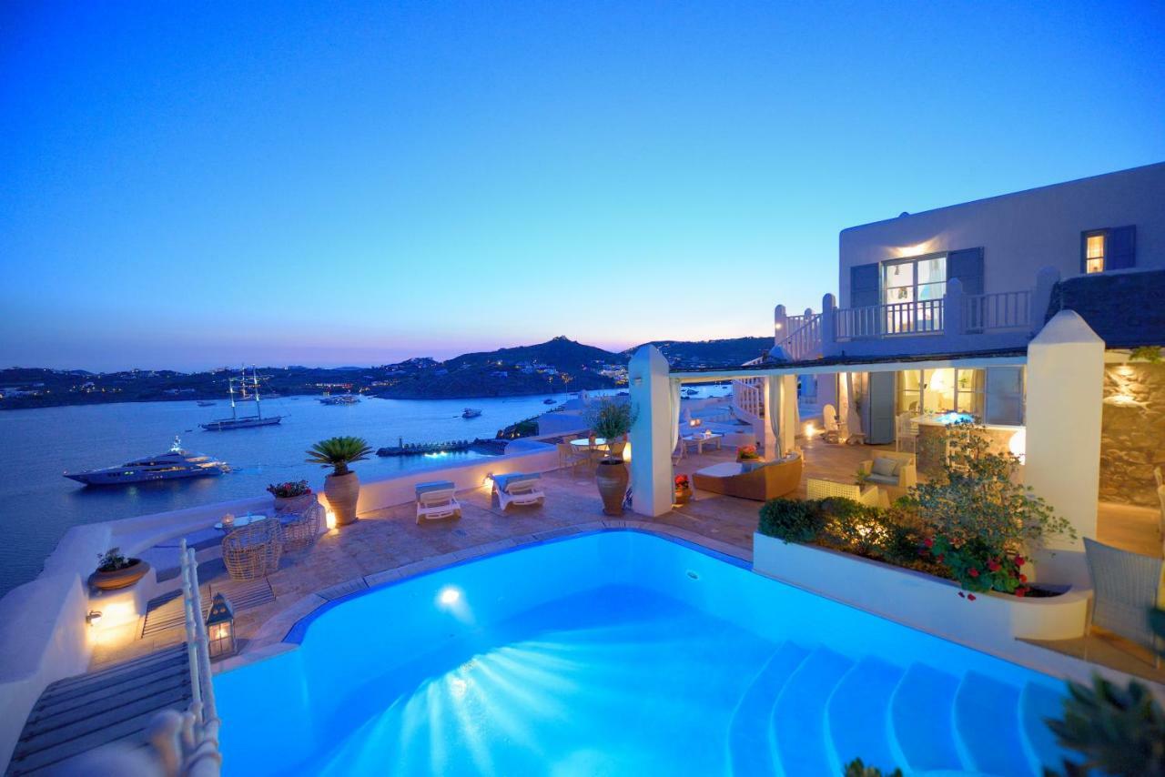 La Vie In Blue Villa Ornos  Bagian luar foto
